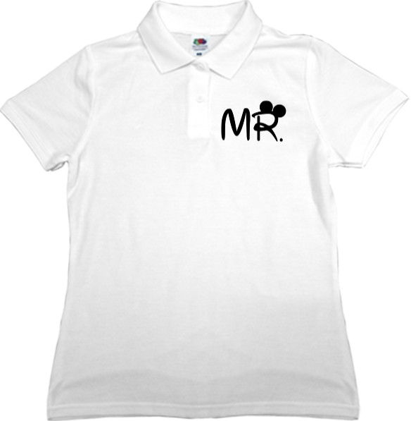 Women's Polo Shirt Fruit of the loom - MR - MRS Mouse 1 - Mfest