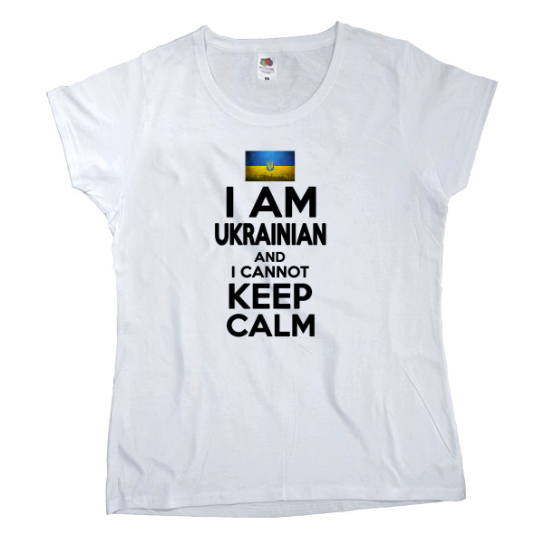 Women's T-shirt Fruit of the loom - Keep calm and I cannot - Mfest