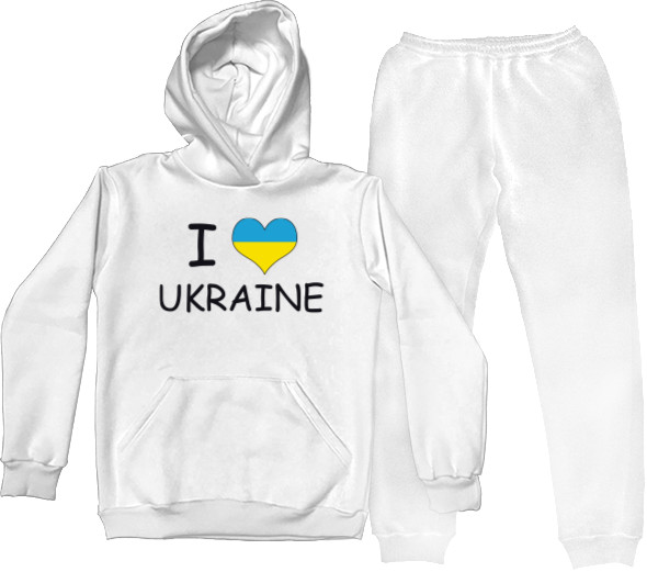 Костюм спортивный Женский - I love ukraine - Mfest