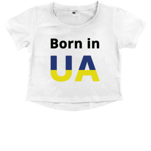 Кроп - топ Премиум Детский - Born in UA - Mfest