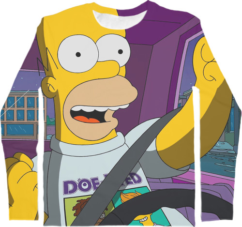 Men's Longsleeve Shirt 3D - Simpsons-3 - Mfest