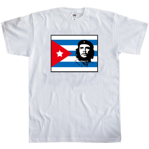 Men's T-Shirt Fruit of the loom - Che Guevara flag - Mfest