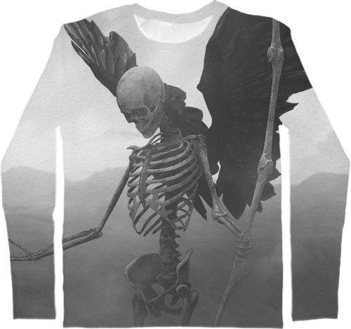 Men's Longsleeve Shirt 3D - Death 1 - Mfest