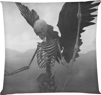 Square Throw Pillow - Death 1 - Mfest