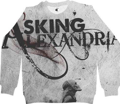 Kids' Sweatshirt 3D - Asking Alexandria 1 - Mfest