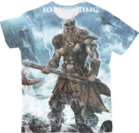 Kids' T-Shirt 3D - Amon amarth 1 - Mfest