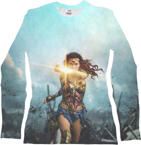 Women's Longsleeve Shirt 3D - Wonder-Woman-5 - Mfest