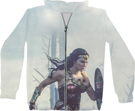 Unisex Zip-through Hoodie 3D - Wonder-Woman-4 - Mfest