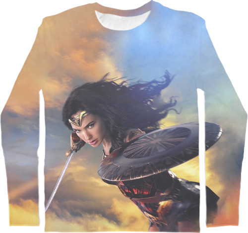 Men's Longsleeve Shirt 3D - Wonder-Woman-3 - Mfest