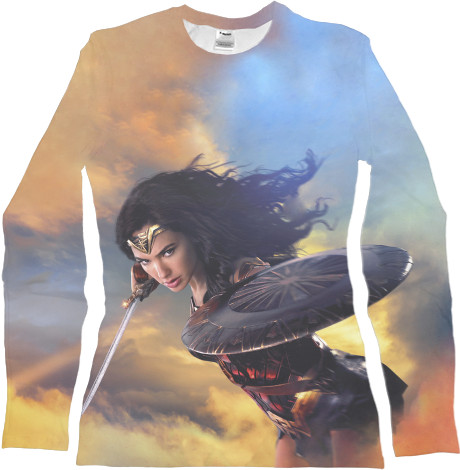 Women's Longsleeve Shirt 3D - Wonder-Woman-3 - Mfest