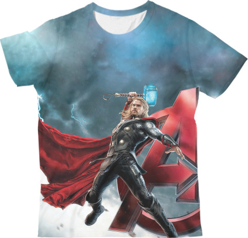 Kids' T-Shirt 3D - thor-1 - Mfest