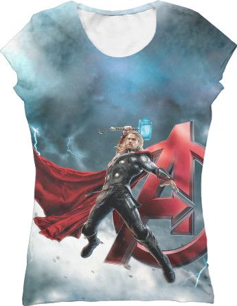 Women's T-Shirt 3D - thor-1 - Mfest