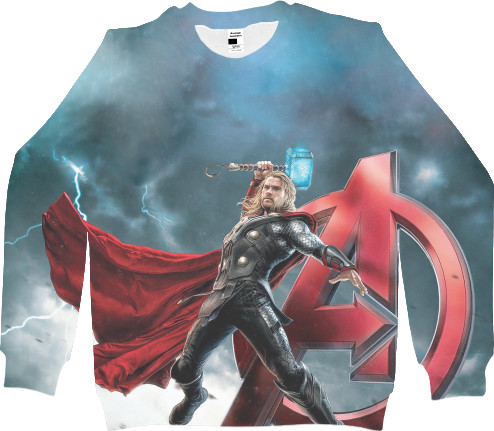 Men's Sweatshirt 3D - thor-1 - Mfest