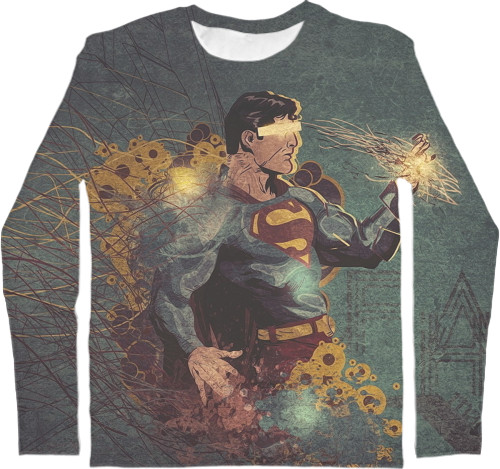 Men's Longsleeve Shirt 3D - Superman-1 - Mfest