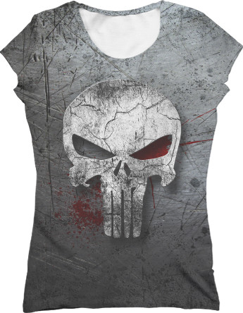 Women's T-Shirt 3D - Punisher - Mfest