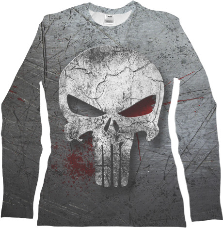 Women's Longsleeve Shirt 3D - Punisher - Mfest