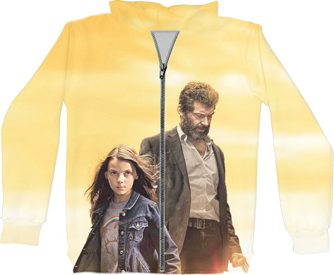 Unisex Zip-through Hoodie 3D - Logan-5 - Mfest