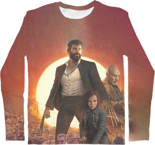 Men's Longsleeve Shirt 3D - Logan-2 - Mfest