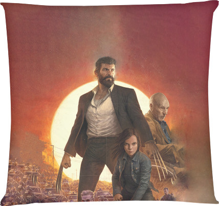 Square Throw Pillow - Logan-2 - Mfest