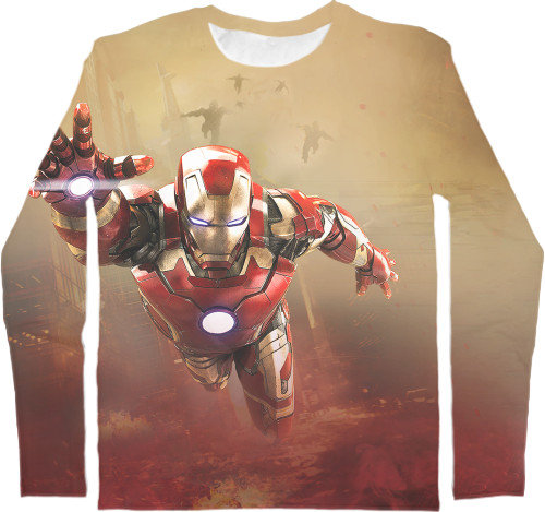 Men's Longsleeve Shirt 3D - Iron-Man-15 - Mfest