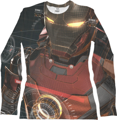 Women's Longsleeve Shirt 3D - iron-man-13 - Mfest