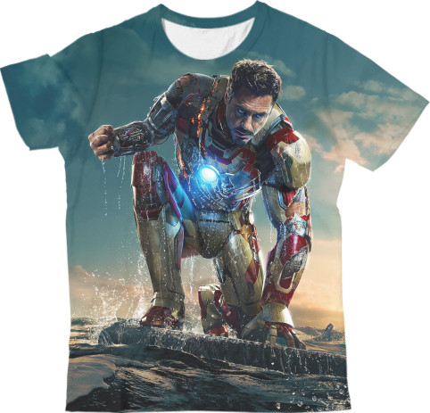 Kids' T-Shirt 3D - Iron-Man-3 - Mfest