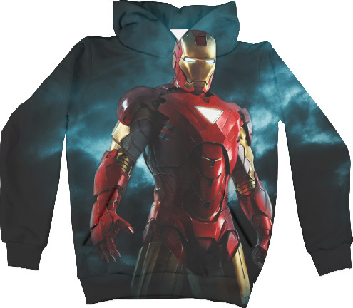 Kids' Hoodie 3D - Iron-Man-1 - Mfest