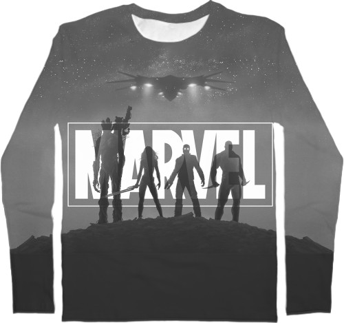 Men's Longsleeve Shirt 3D - Guardians-of-the-Galaxy-8 - Mfest