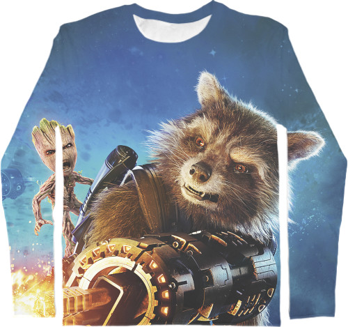 Men's Longsleeve Shirt 3D - Guardians-of-the-Galaxy-7 - Mfest