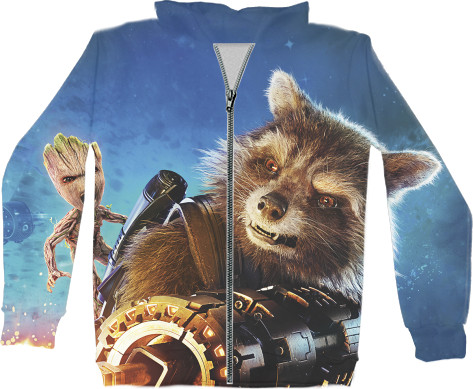 Unisex Zip-through Hoodie 3D - Guardians-of-the-Galaxy-7 - Mfest