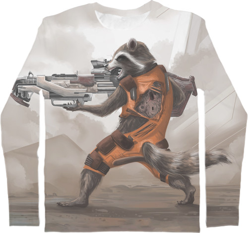 Men's Longsleeve Shirt 3D - Guardians-of-the-Galaxy-4 - Mfest