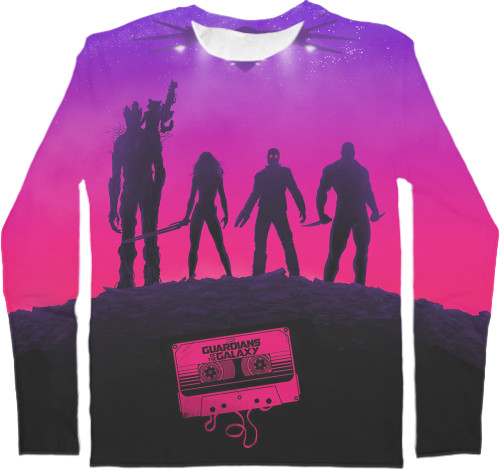 Men's Longsleeve Shirt 3D - Guardians-of-the-Galaxy-1 - Mfest