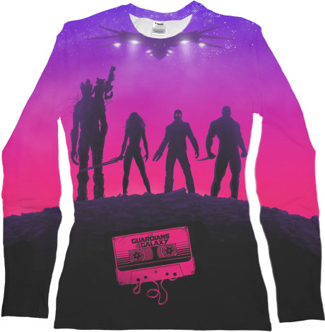 Women's Longsleeve Shirt 3D - Guardians-of-the-Galaxy-1 - Mfest