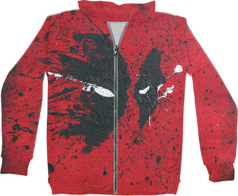 Unisex Zip-through Hoodie 3D - DeadPool-7 - Mfest