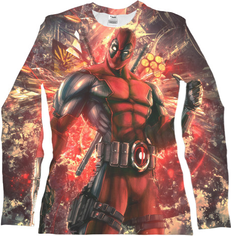 Women's Longsleeve Shirt 3D - DeadPool-5 - Mfest