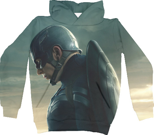 Kids' Hoodie 3D - Captain-America-9 - Mfest