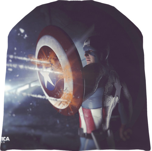 Шапка 3D - Captain-America-8 - Mfest