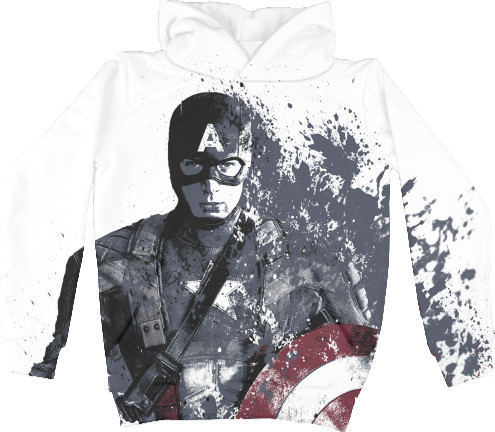 Kids' Hoodie 3D - Captain-America-7 - Mfest