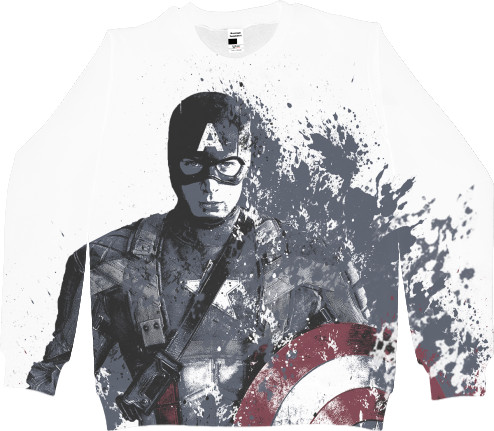 Women's Sweatshirt 3D - Captain-America-7 - Mfest