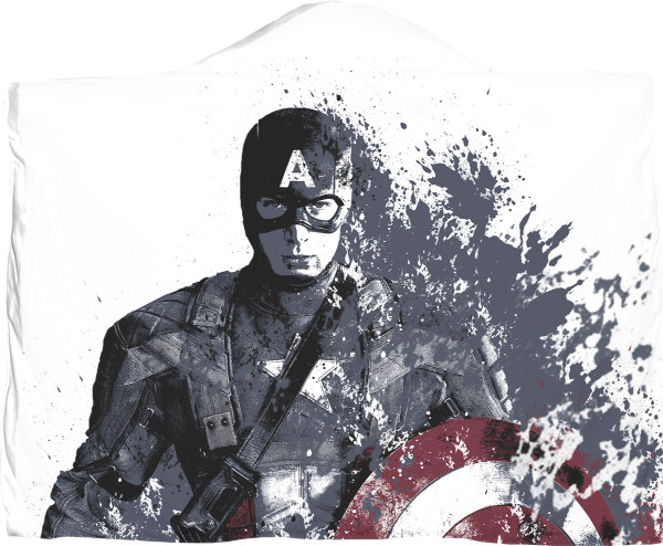 Плед с капюшоном 3D - Captain-America-7 - Mfest