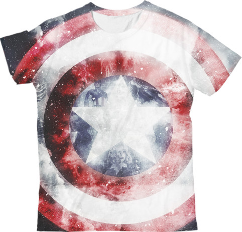 Kids' T-Shirt 3D - Captain-America-6 - Mfest