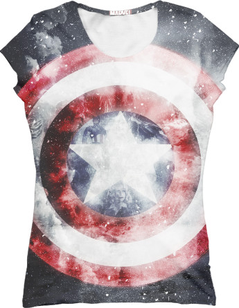 Captain America - Women's T-Shirt 3D - Captain-America-6 - Mfest