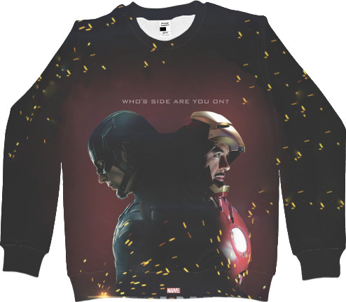 Kids' Sweatshirt 3D - Captain-America-5 - Mfest