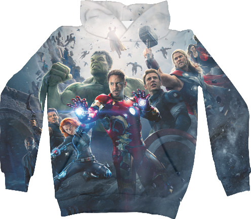 Kids' Hoodie 3D - Captain-America-1 - Mfest