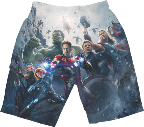 Kids' Shorts 3D - Captain-America-1 - Mfest