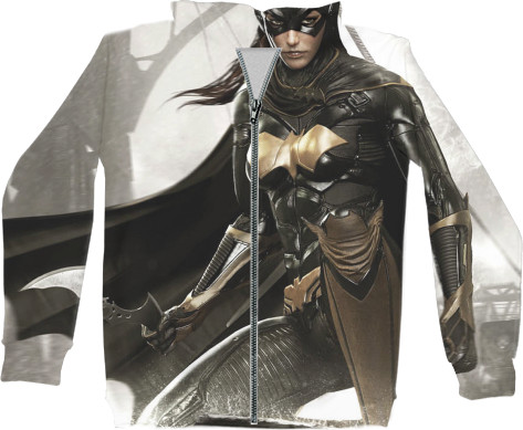 Unisex Zip-through Hoodie 3D - Batman-4 - Mfest