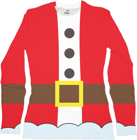 Women's Longsleeve Shirt 3D - Santa 1 - Mfest