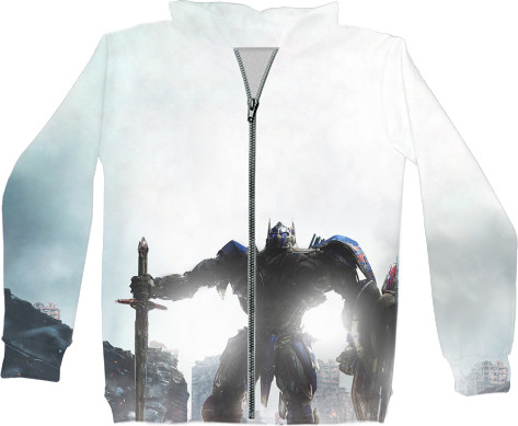 Unisex Zip-through Hoodie 3D - Transformers-The-Last-Knight-5 - Mfest