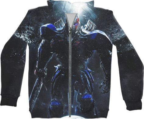 Unisex Zip-through Hoodie 3D - Transformers-The-Last-Knight-3 - Mfest