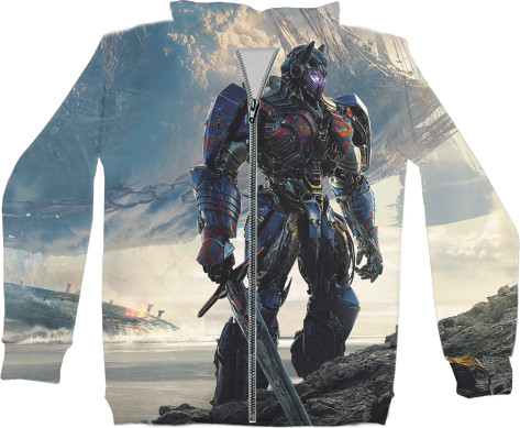 Unisex Zip-through Hoodie 3D - Transformers-The-Last-Knight-2 - Mfest